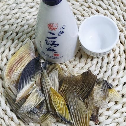 말린 복어 지느러미